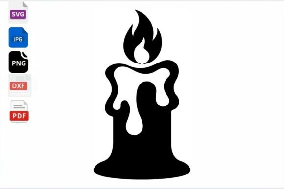 Download Dripping Candle SVG Drip Flame Clipart - Art Collection