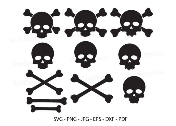Download Bundle Skull and Cross Bones Clipart - Art Collection