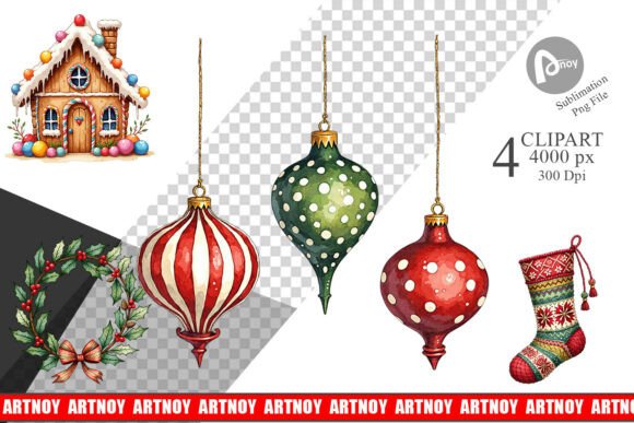 Download Vintage Nordic Christmas Clipart - Art Collection