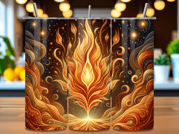 Download Glowing Spiritual Flame Art Tumbler Wrap - Art Collection
