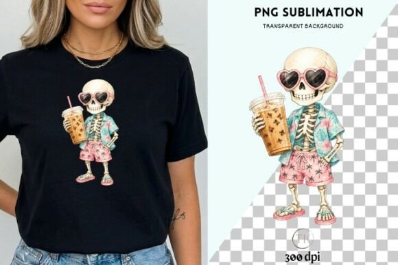 Download Tropical Goth Skeleton Clipart PNG - Art Collection