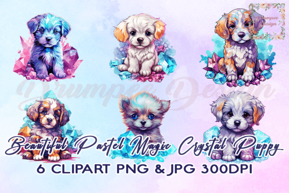 Download Pastel Magic Crystal Puppy Clipart - Art Collection