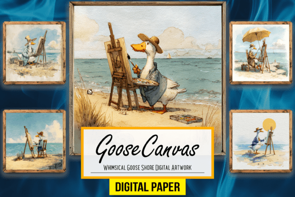 Download Whimsical Goose Shore Digital Artwork - Art Collection
