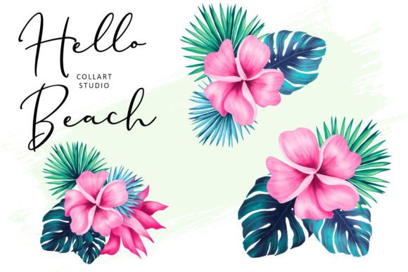 Download Beach Clipart, Summer Graphics, Flowers - Art Collection