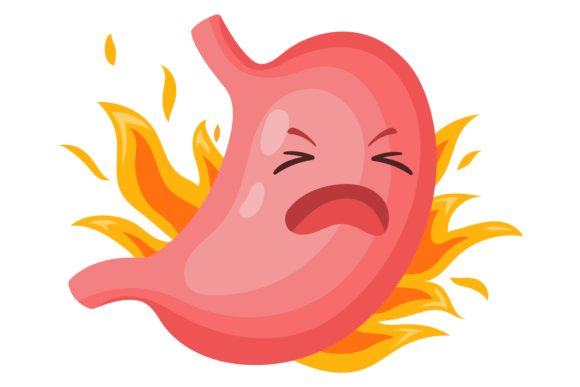 Download Burning Stomach with Painful Face Expres - Burning Collection