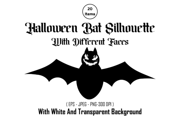 Download Halloween Bats Silhouette Clipart Set - Art Collection