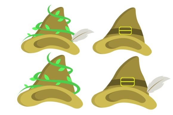 Download (SET) Ivy Witch Hat Vector Art - Art Collection