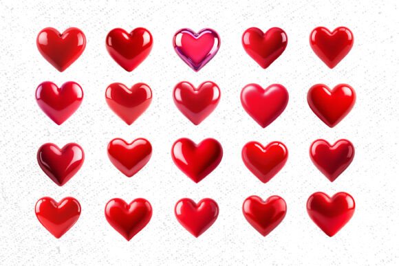 Download High-Resolution Heart 3D PNG Bundle - Art Collection