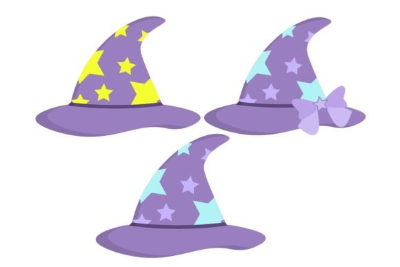 Download (SET) Star Witch Hat Vector Art - Art Collection