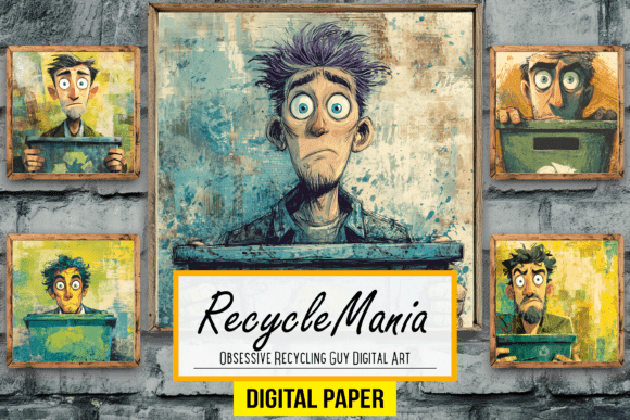 Download Obsessive Recycling Guy Digital Artwork - Art Collection