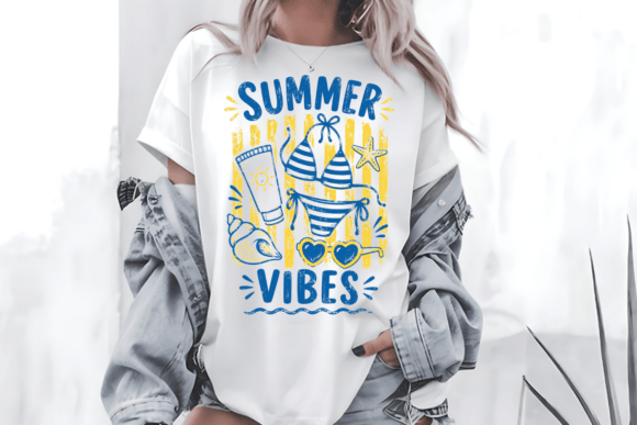 Download Summer Vibes Blue Yellow Beach PNG - Blue Collection