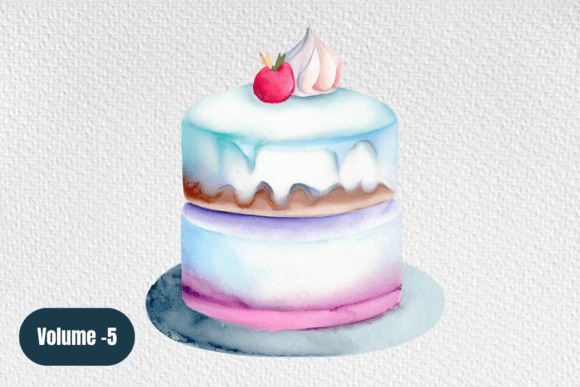 Download Watercolor Cake Clipart Sublimation PNG - Art Collection
