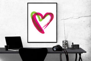 Download 18 Graphic Prints - Hearts - Art Collection