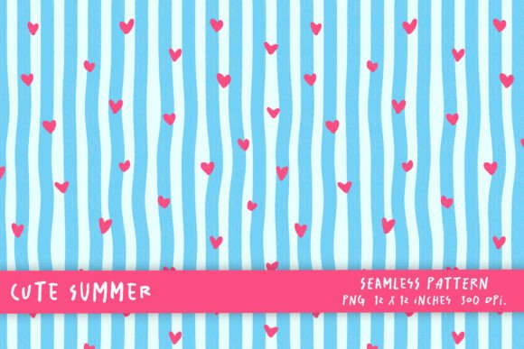 Download Cute Summer Blue Striped Background PNG - Blue Collection
