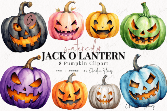 Download Watercolor Jack O Lantern Clipart - Art Collection