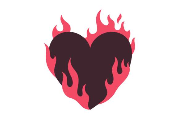 Download Burning Heart, Heart on Fire - Art Collection