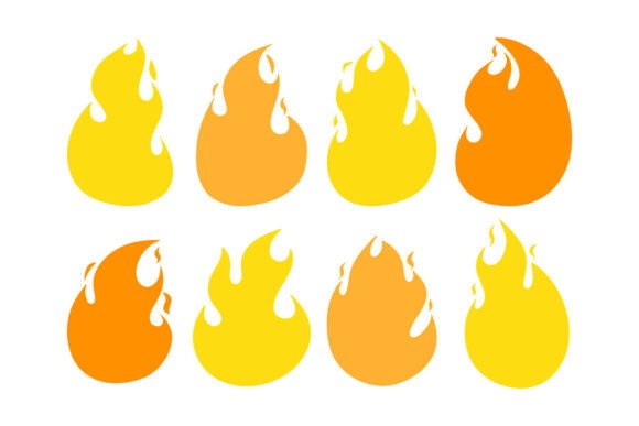 Download Fire Flame Clipart SVG Bundle Set - Art Collection