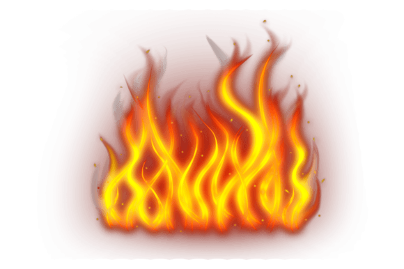 Download Realistic Burning Fire Flames PSD - Burning Collection