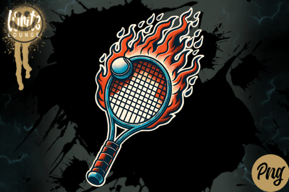 Download Burning Tennis Racket - Burning Collection