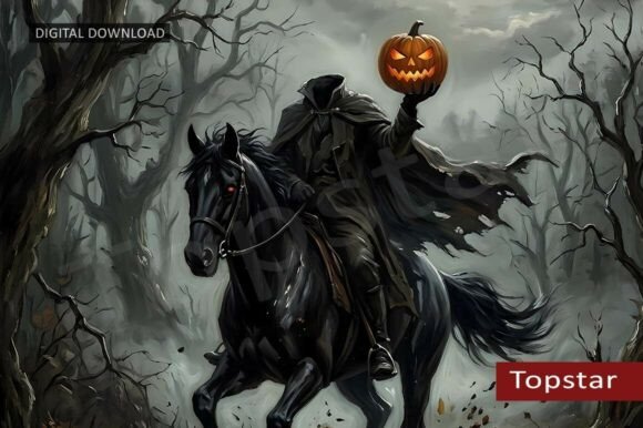 Download Headless Horseman Jack O Lantern Art - Art Collection