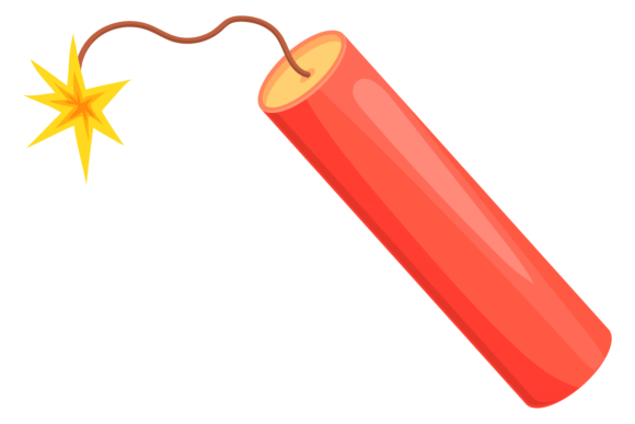 Download Dynamite with Burning Wick. Cartoon Fuse - Art Collection