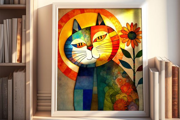 Download Colourful Cats, Digital Artwork,10 JPGs - Art Collection