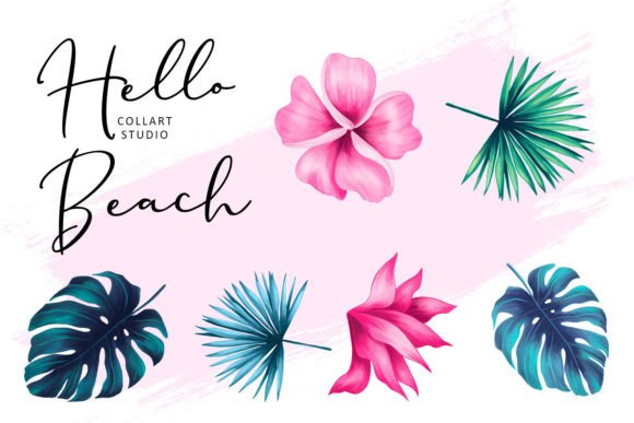 Download Beach Clipart, Summer Graphics, Flowers - Art Collection