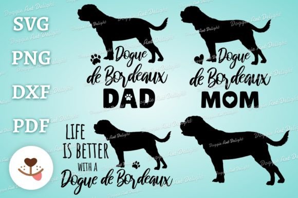 Download Dogue De Bordeaux Svg Bundle - Bordeaux Collection